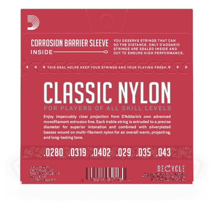 D'Addario - EJ27N Set di Corde per Chitarra Classica