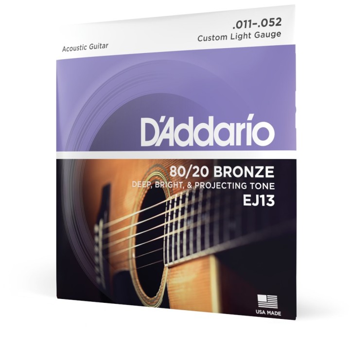 D'ADDARIO - EJ13 Corde per Chitarra Acustica, Custom Light