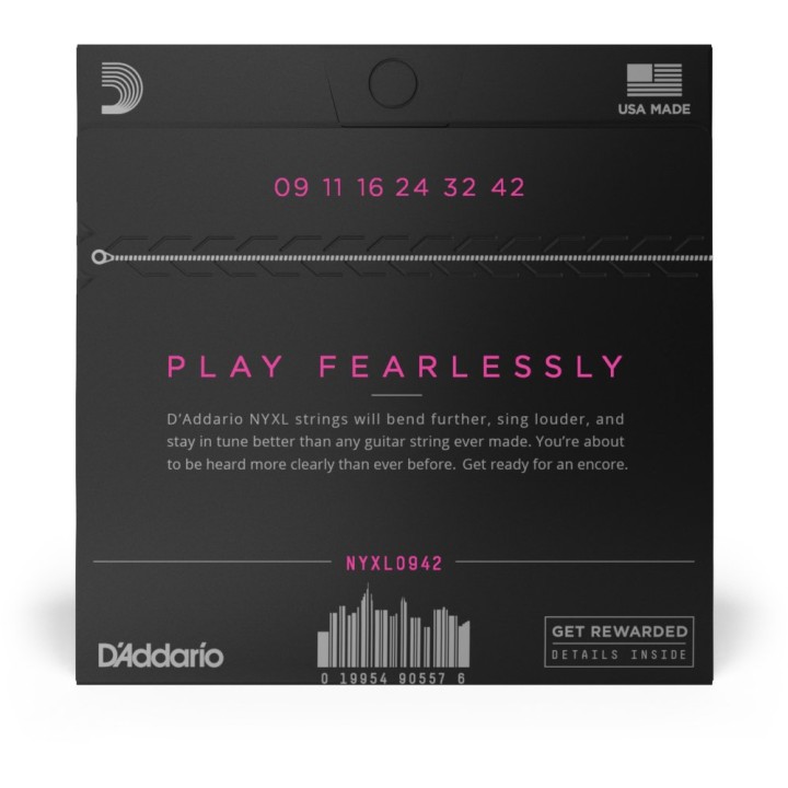 D'Addario - NYXL0942 Corde avvolte in nickel per chitarra elettrica