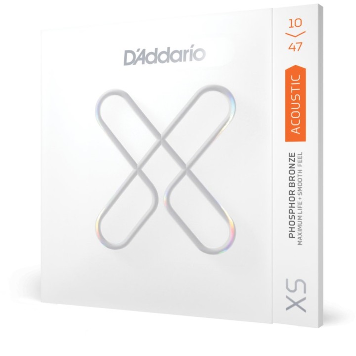 D'Addario - XSAPB1047 Corde per Chitarra Acustica Rivestite XS Phosphor Bronze