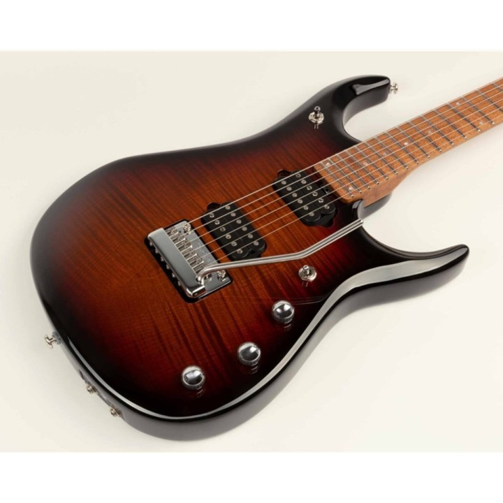 Music Man JP15 Tiger Eye Flame Top - Chitarra Elettrica