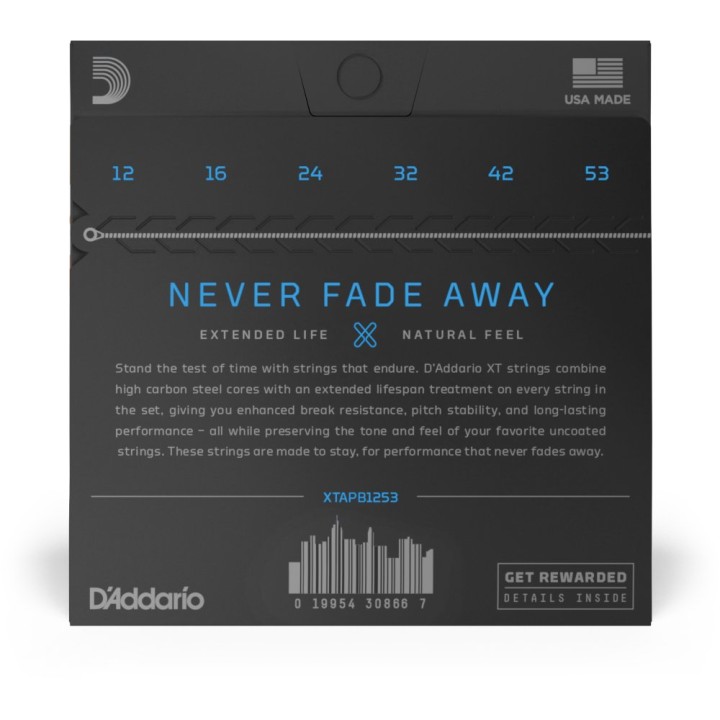 D'Addario - XTAPB1253 Corde per Chitarra Acustica in Phosphor-Bronze XT