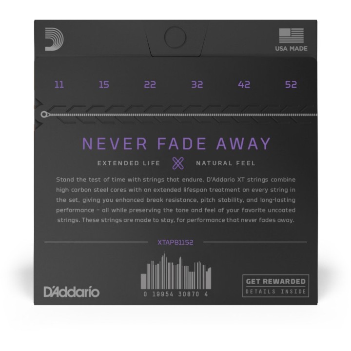 D'Addario - XTAPB1152 Corde per Chitarra Acustica Custom in Phosphor-Bronze
