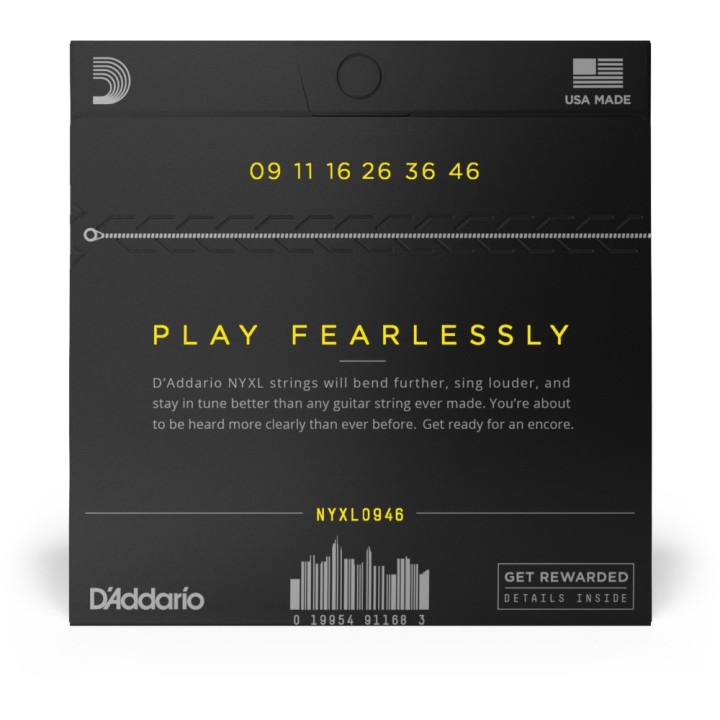 D'Addario - NYXL946 Corde per Chitarra Elettrica Avvolte in Nickel