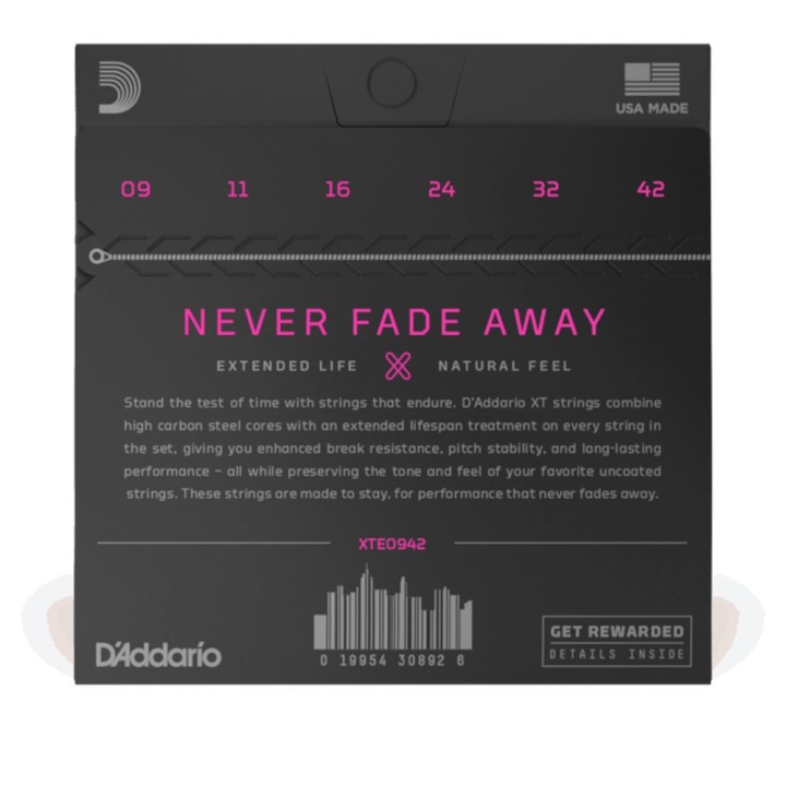 D'Addario - JDXTE0942 Corde per Chitarra Elettrica in Acciaio Placcate al Nickel