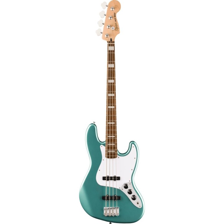 Squier Affinity Series Active Jazz Bass, Laurel Fingerboard, White Pickguard, Mystic Sea Foam
