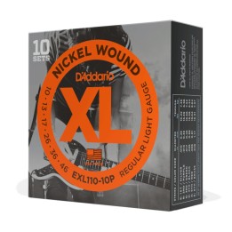 D'Addario - EXL110-10P Corde per Chitarra Elettrica, Nickel Wound