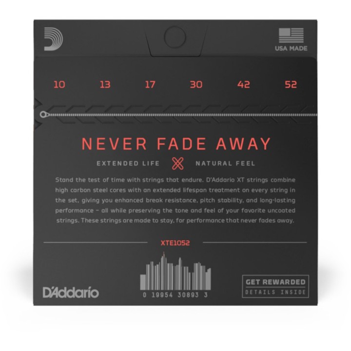 D'Addario - JDXTE1052 Corde per Chitarra Elettrica in Acciaio Placcate al Nickel