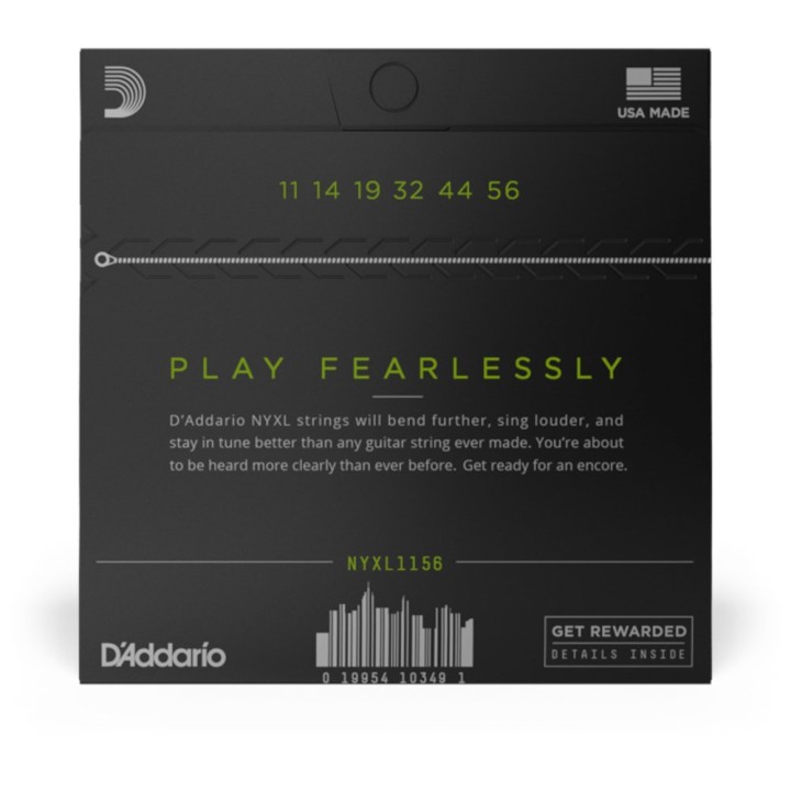 D'Addario - NYXL1156 Corde per chitarra elettrica Nickel Wound