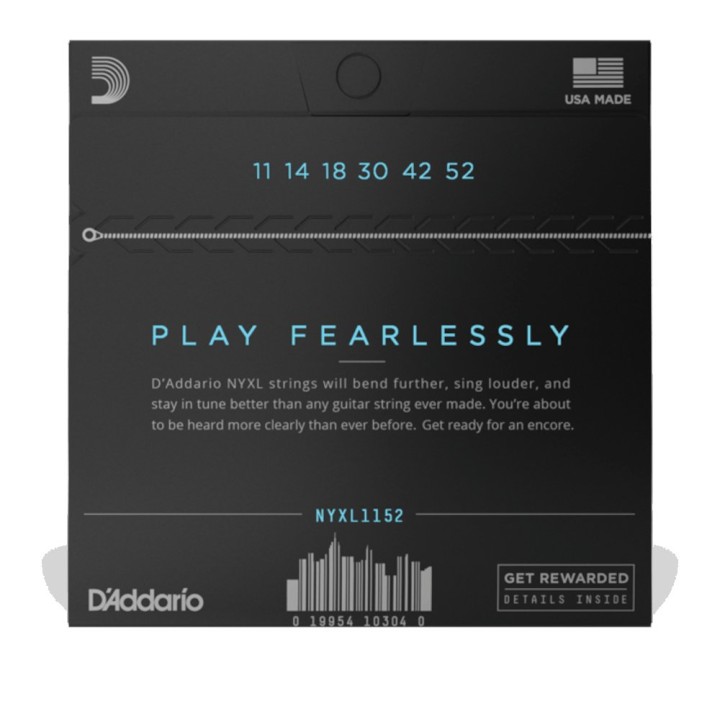 D'Addario - NYXL1152 Corde per chitarra elettrica Nickel Wound