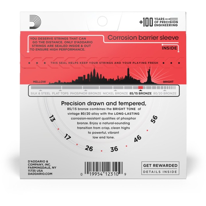 D'Addario - EZ930 Corde  per Chitarra Acustica in Bronzo 85/15