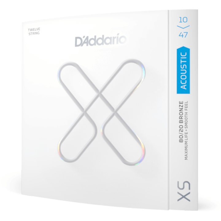 D'Addario - XSABR1047-12 Corde per Chitarra Acustica 12 Corde, Bronze Coated, Light