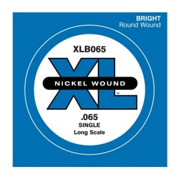 D'Addario - XLB065 Corda Singola per Basso in Nickel Wound, Long Scale, .065