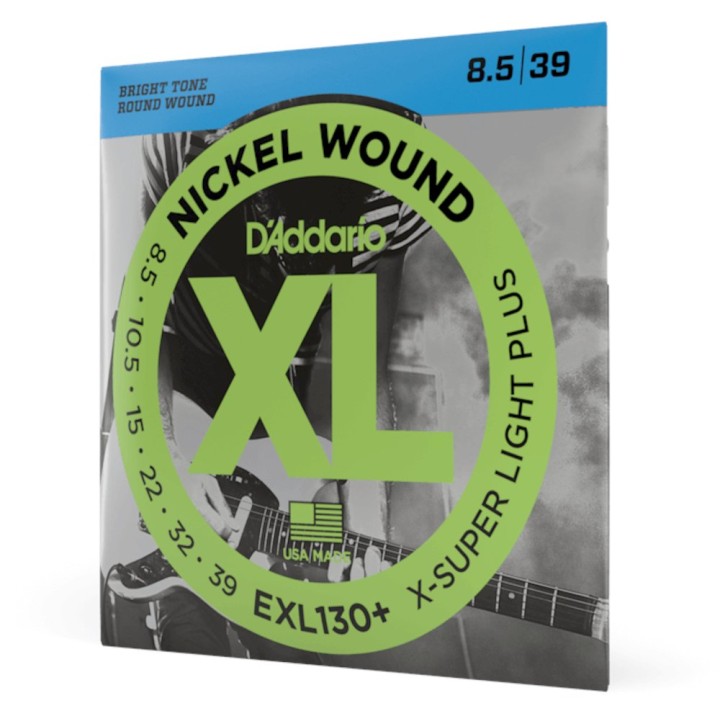 D'Addario - EXL130+ Corde per Chitarra Elettrica, Nickel Wound, Extra-Super Light Plus
