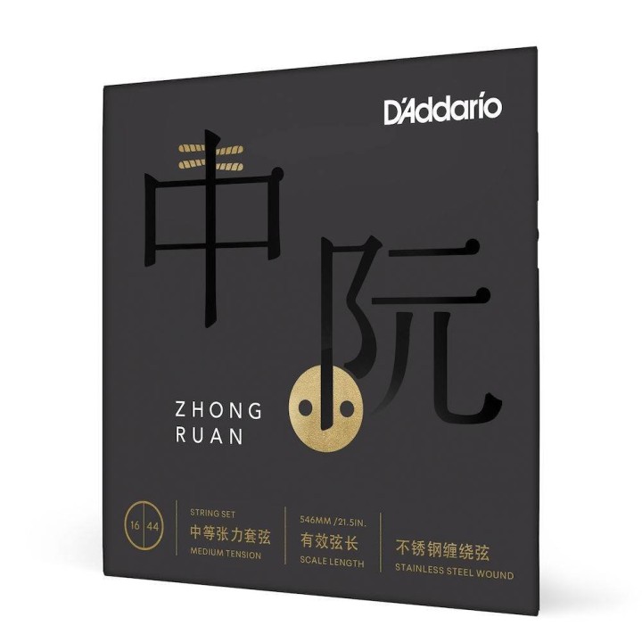 D'Addario - RUAN01 Corde per Zhongruan , Tensione Media, 16-44