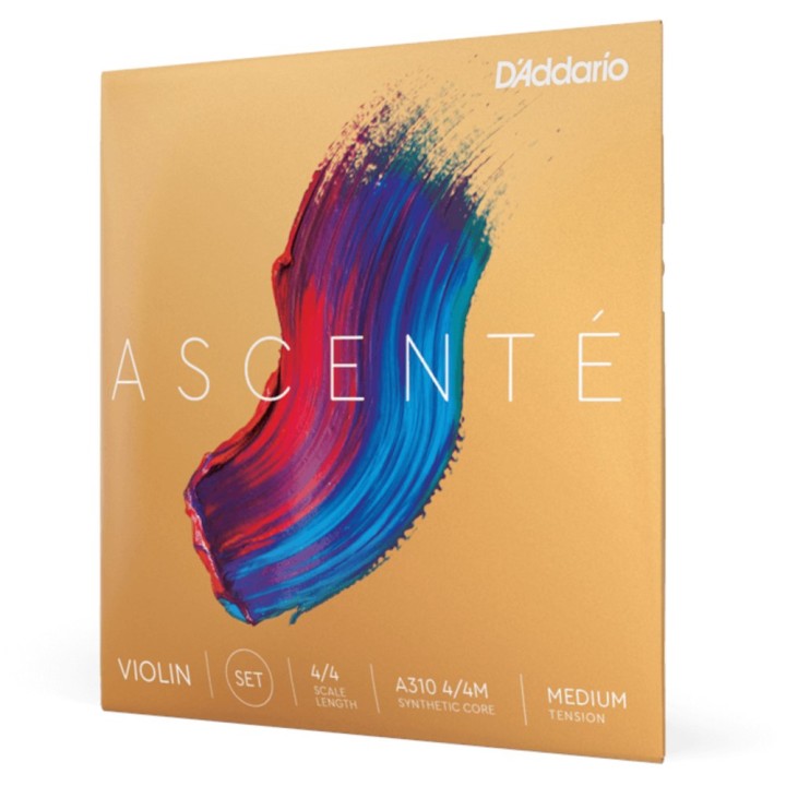 D'Addario - A310 4/4M Corde Ascenté per Violino, Set 4/4, Medium Tension 