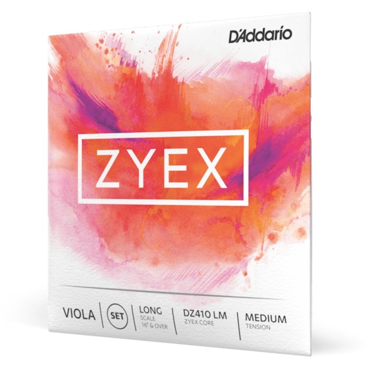 D'ADDARIO - DZ410 LM Corde per Viola, ZYEX, Long Scale, Medium Tension