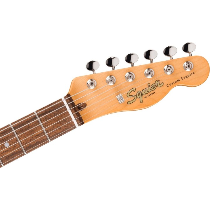 Squier Classic Vibe Custom Esquire, Laurel Fingerboard, Parchment Pickguard, Candy Apple Red.