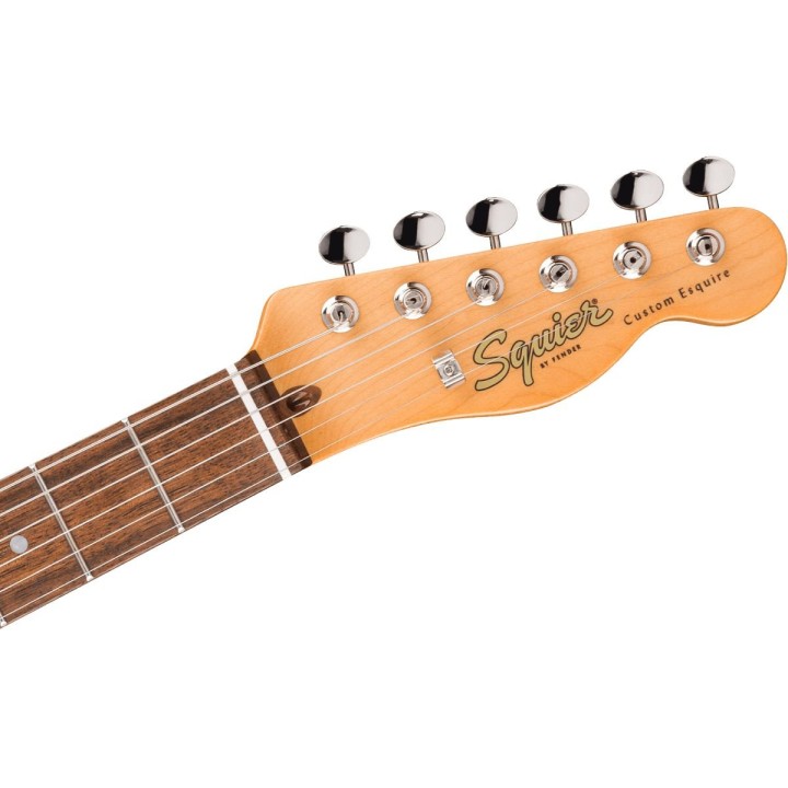 Squier Classic Vibe Custom Esquire, Laurel Fingerboard, Parchment Pickguard, Candy Apple Red.