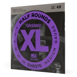 D'Addario - EHR370 Corde per Chitarra Elettrica, Half Rounds, Medium
