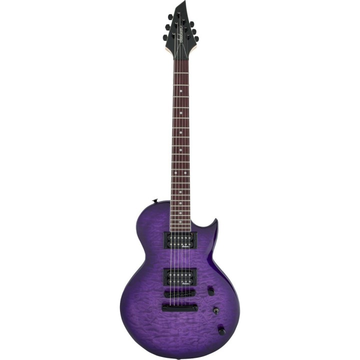 Jackson JS Series Monarkh SC JS22Q, Amaranth Fingerboard, Transparent Purple Burst