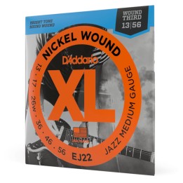 D'Addario - EJ22 Corde per Chitarra Elettrica, Nickel Wound, Jazz Medium