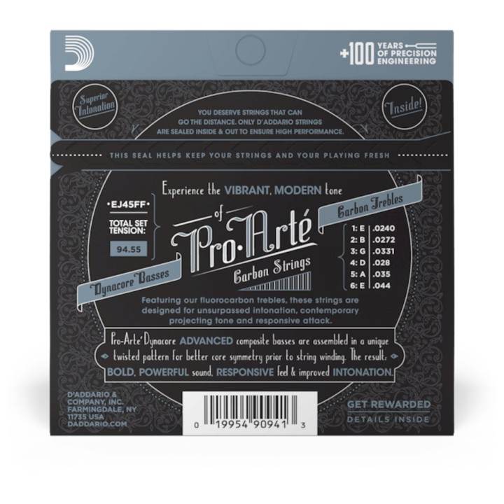 D'Addario - EJ45FF Corde per Chitarra Classica, ProArte Carbon