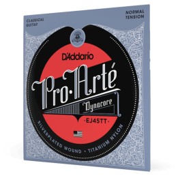 D'Addario - EJ45TT Corde per Chitarra Classica, Dynacore, Titanium Nylon Trebles