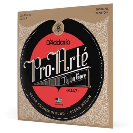 D'Addario - EJ47 Corde per Chitarra Classica, 80/20 Bronze Wrap, Nylon Core, Normal Tension