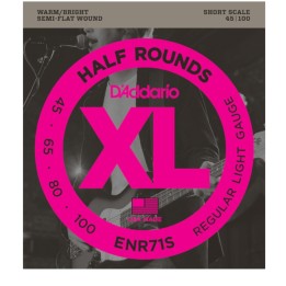 D'Addario - ENR71S Corde per basso elettrico, Regular Light, Short Scale