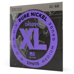 D'Addario - EPN115 Corde per Chitarra Elettrica, Pure Nickel, Blues/Jazz Rock