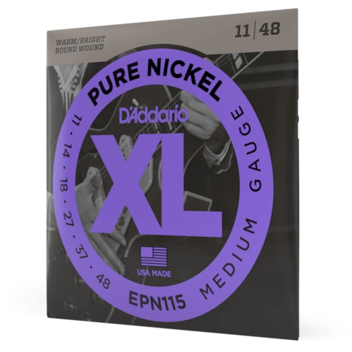 D'Addario - EPN115 Corde per Chitarra Elettrica, Pure Nickel, Blues/Jazz Rock