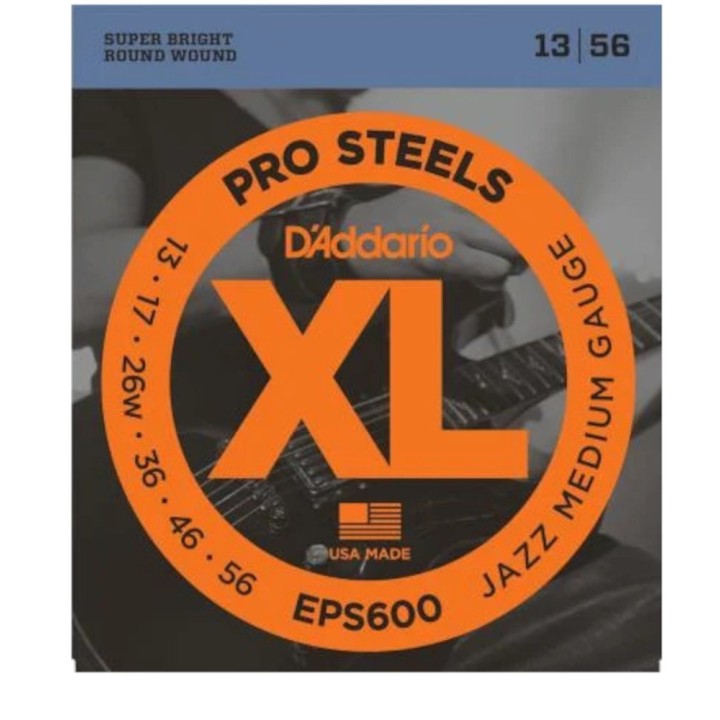 D'Addario - EPN600 Corde per Chitarra Eletrica, Pure Nickel, Jazz Medium