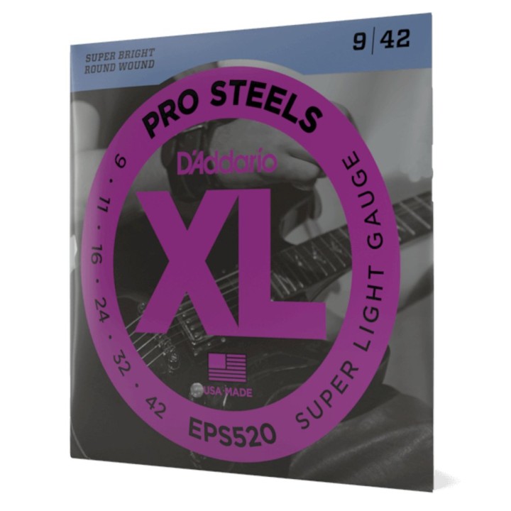 D'Addario - EPS520 Corde per Chitarra Elettrica, Prosteels, Super Light
