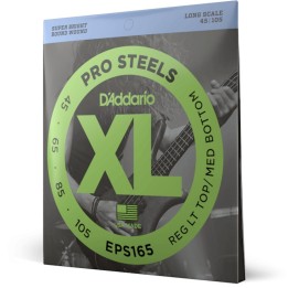 D'Addario - EPS165 Corde per Basso Elettrico, Prosteels, Custom Light, Long Scale