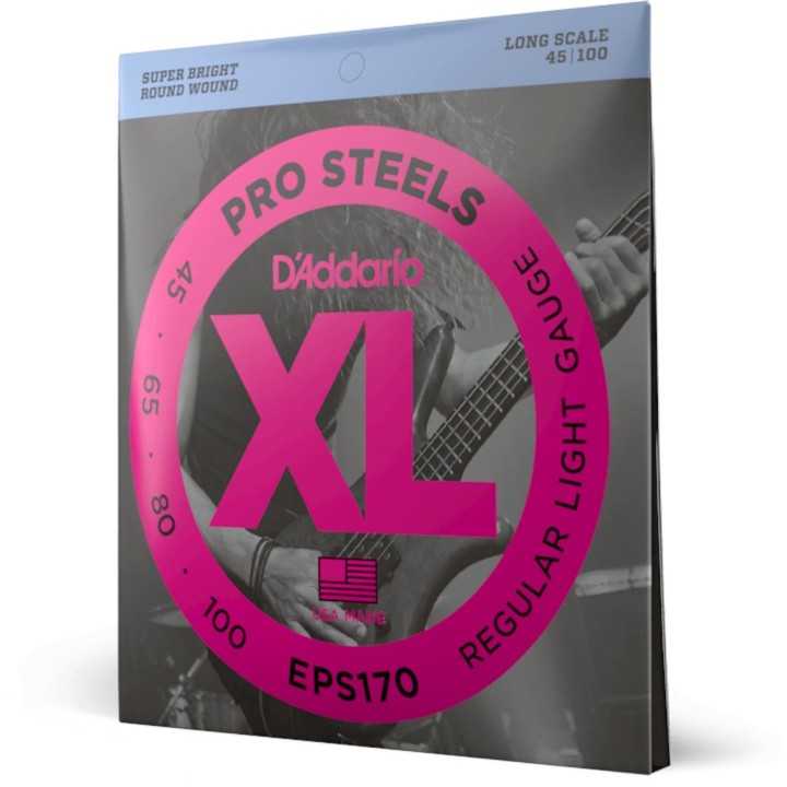 D'Addario - EPS170 Corde per Basso Elettrico, Prosteels, Light, Long Scale