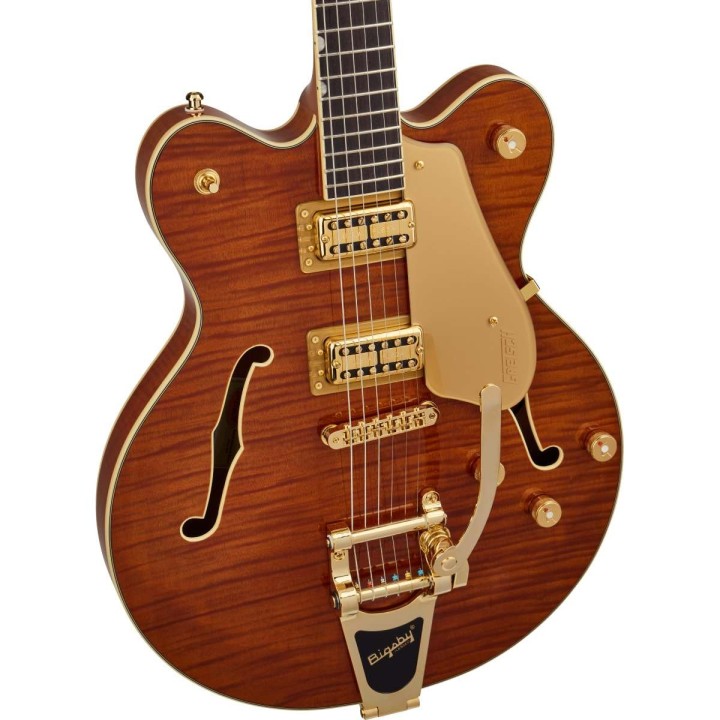 Gretsch - Electromatic LTD Flame Okoume Broadkaster Double-Cut with Bigsby, RNDORG