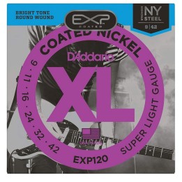 Acquista D'ADDARIO EXP120 Corde per chitarra elettrica, Super Light, 09-42 online | Merula Strumenti Musicali