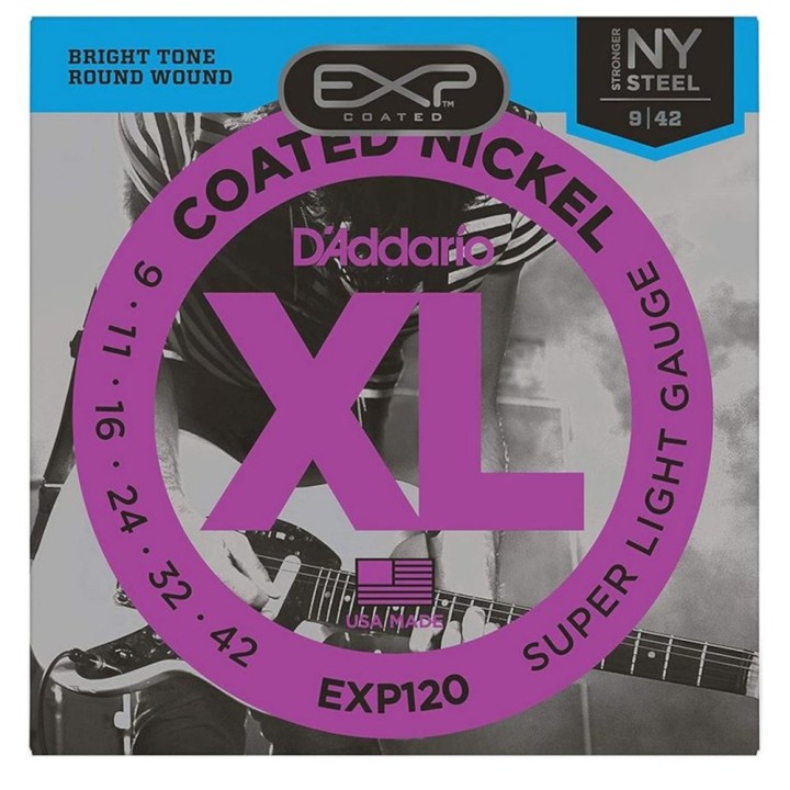 Acquista D'ADDARIO EXP120 Corde per chitarra elettrica, Super Light, 09-42 online | Merula Strumenti Musicali