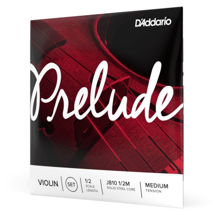 D'Addario - J810 1/2M Corde per Violino Prelude, Medium Tension, Scale 1/2