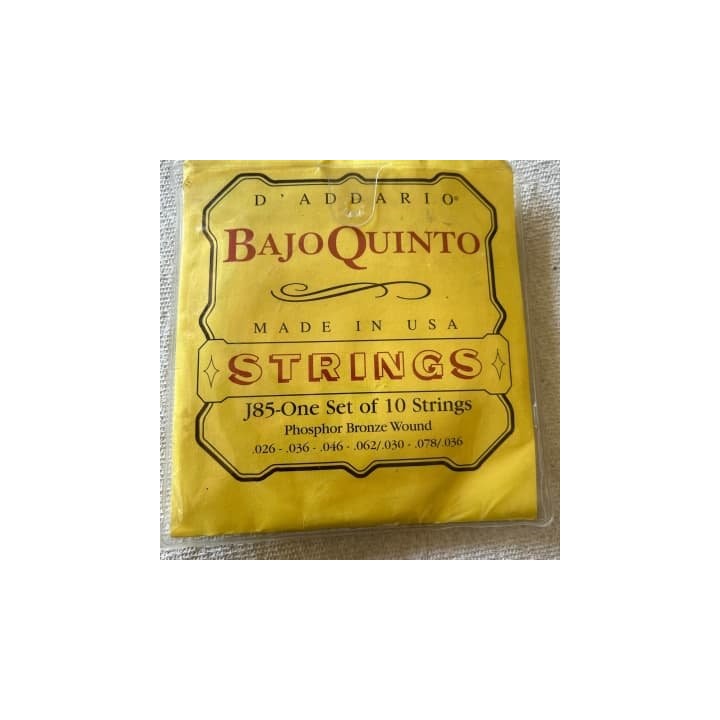 D'Addario - J85 Set per Bajo Quinto, Phosphor Bronze, 26-78