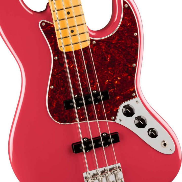 Fender American Professional Classic Jazz Bass, Maple Fingerboard, Faded Dakota Red