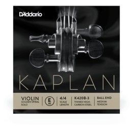 D'Addario - K420B-3 Corda Singola Mi per Vviolino, Kaplan, Medium Tension, Scale 4/4