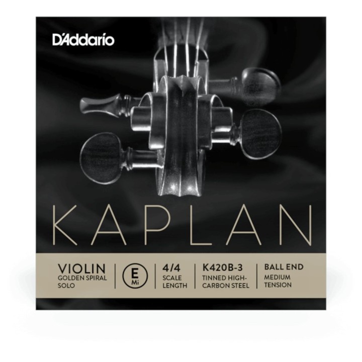 D'Addario - K420B-3 Corda Singola Mi per Vviolino, Kaplan, Medium Tension, Scale 4/4