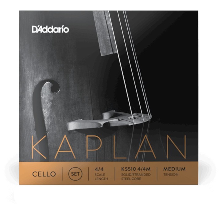 D'Addario - KS512 4/4M Corda Singola RE per Cello, Kaplan, Medium Tension, Scale 4/4