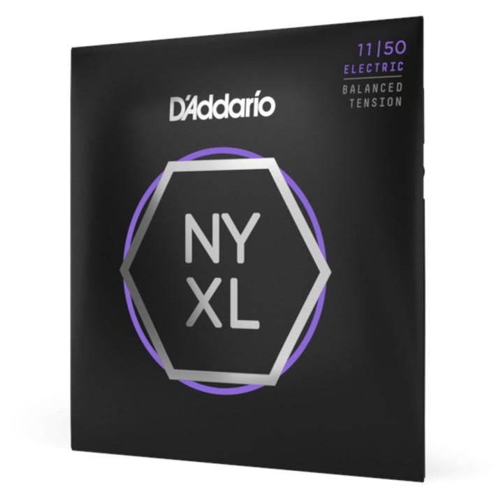 D'Addario - NYXL1150BT Corde per Chitarra Elettrica, Nickel Wound, Balanced Medium Tension, 11-50