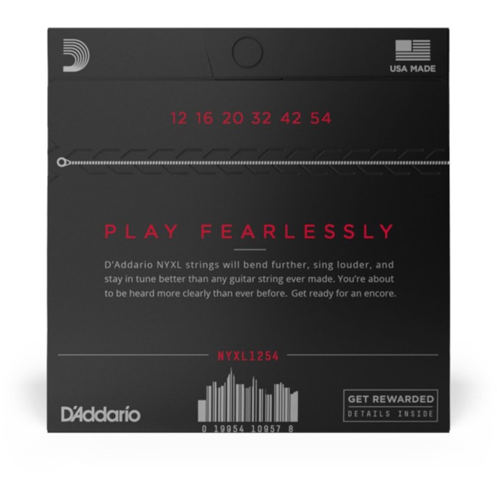 D'Addario - NYXL1254 Corde per Chitarra Elettrica, Nickel Wound, Heavy, 12-54