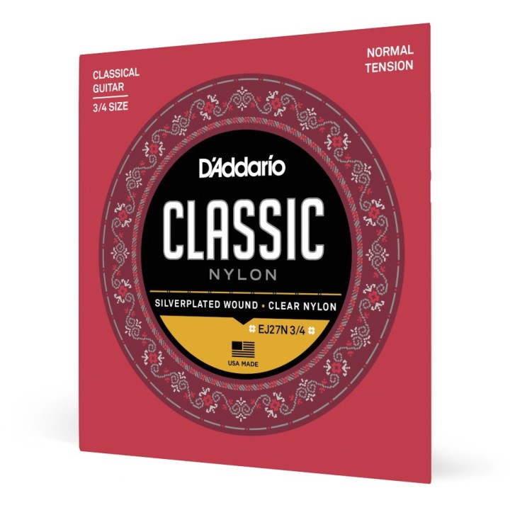 D'Addario - EJ27N 3/4 Corde in Nylon per Chitarra Classica, Scala 3/4