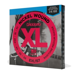 D'Addario - EXL157 Corde per Chitarra Baritona, Nickel Wound, Baritone Medium