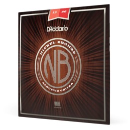 D'Addario - NB1356 Corde per Chitarra Acustica, Nickel Bronze, Medium